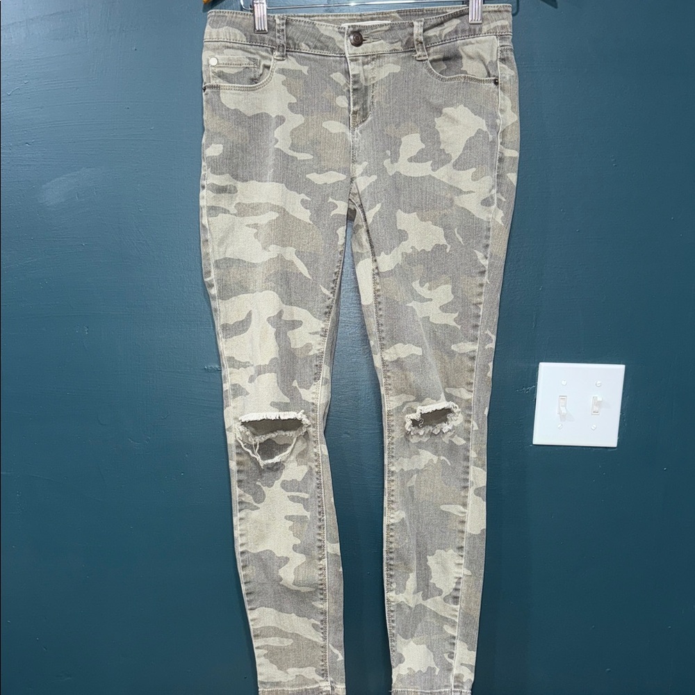ADAM LEVINE COLLECTION Camo Skinny Jeans